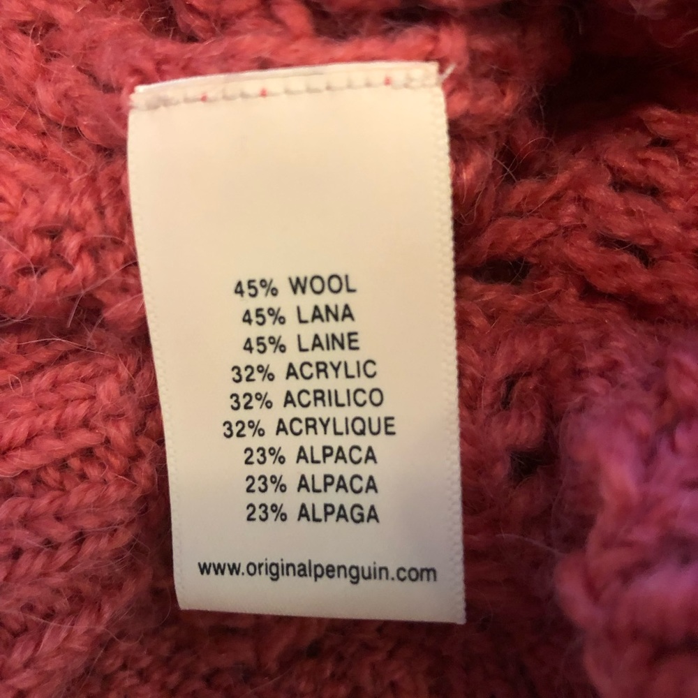 Soft Coral Cowl Neck Sweater - Picture 5 of 5